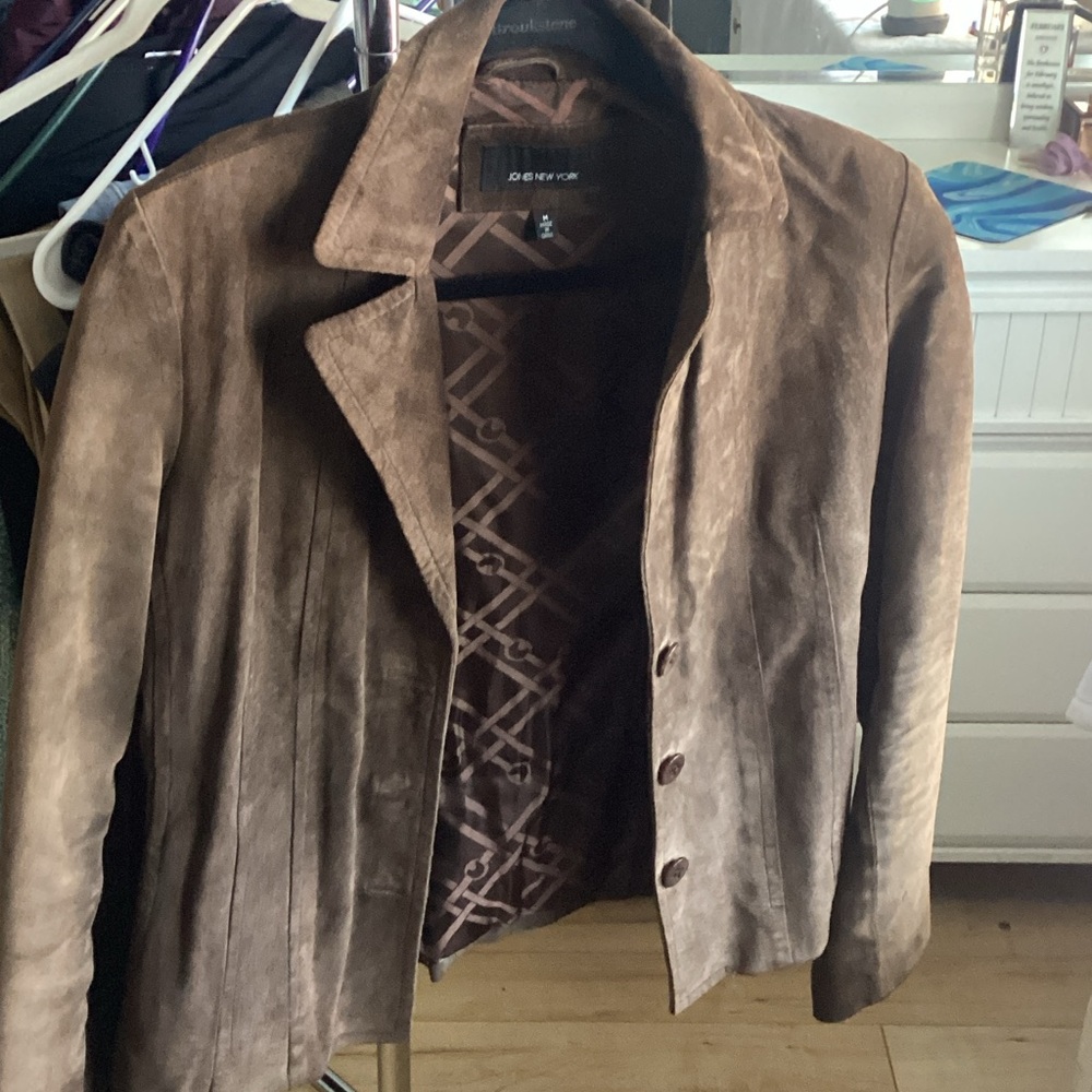 Jones New York Brown leather Jacket